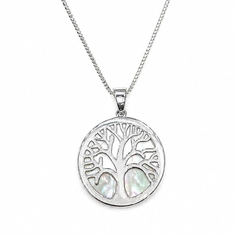 Cadena con colgante árbol de la vida con Nacar Cadena con colgante árbol de la vida con Nacar