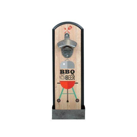 Destapador Vintage de madera para pared Beige