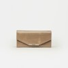 Billetera Luisa en cuero graneado Taupe