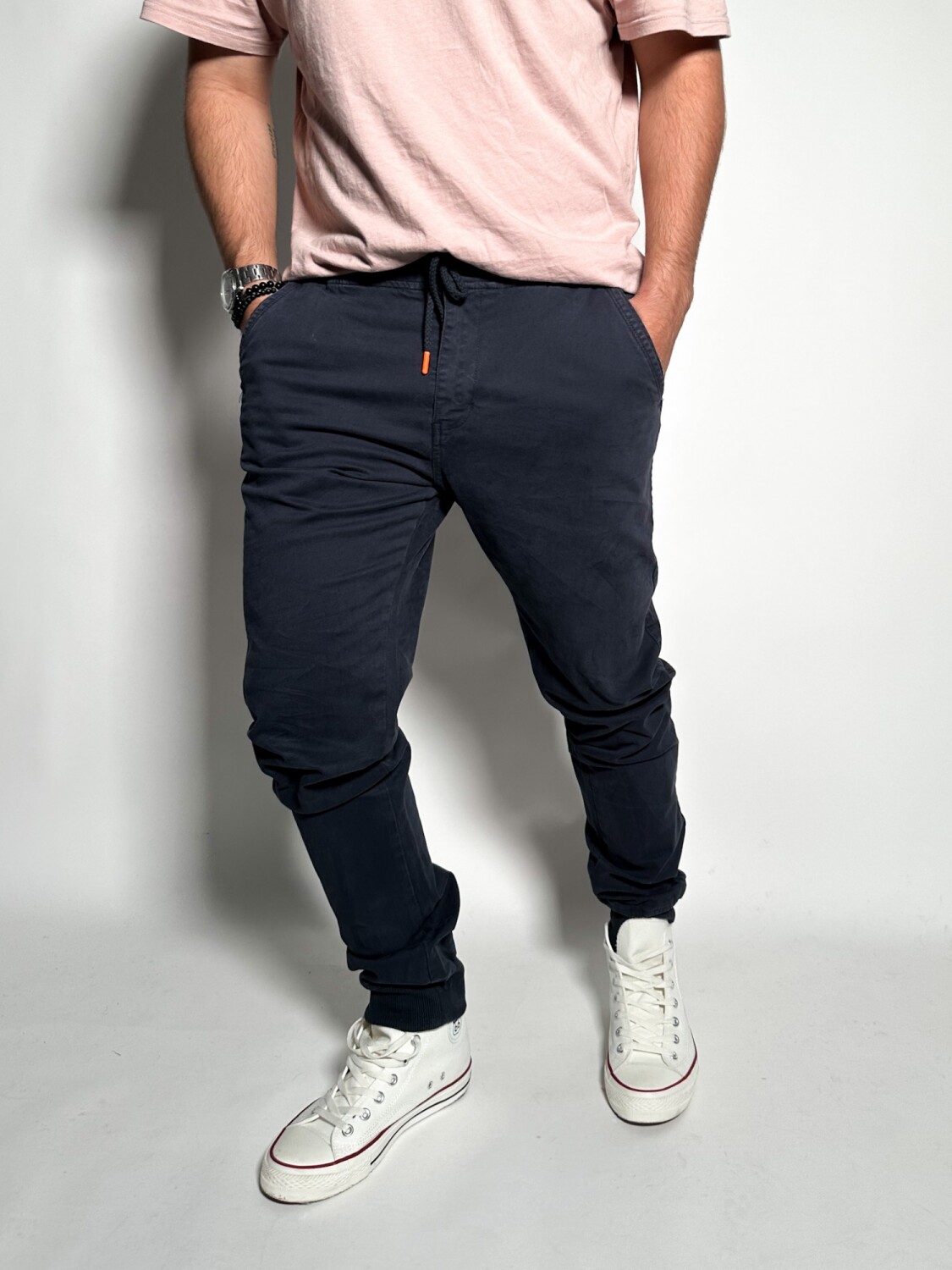 Pantalon con puño Jonas R005 Azul — Route 66