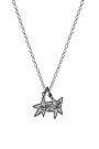 Sketchy Stars Necklace Plata