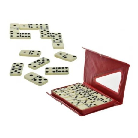 Juego de Mesa Domino Clásico con Estuche ROJO