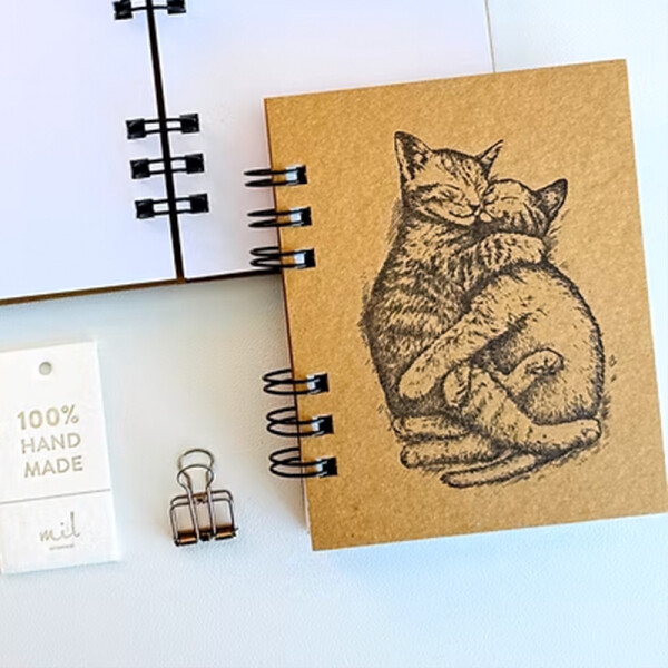 Libreta A6 Gatitos Wild Letterpress Libreta A6 Gatitos Wild Letterpress