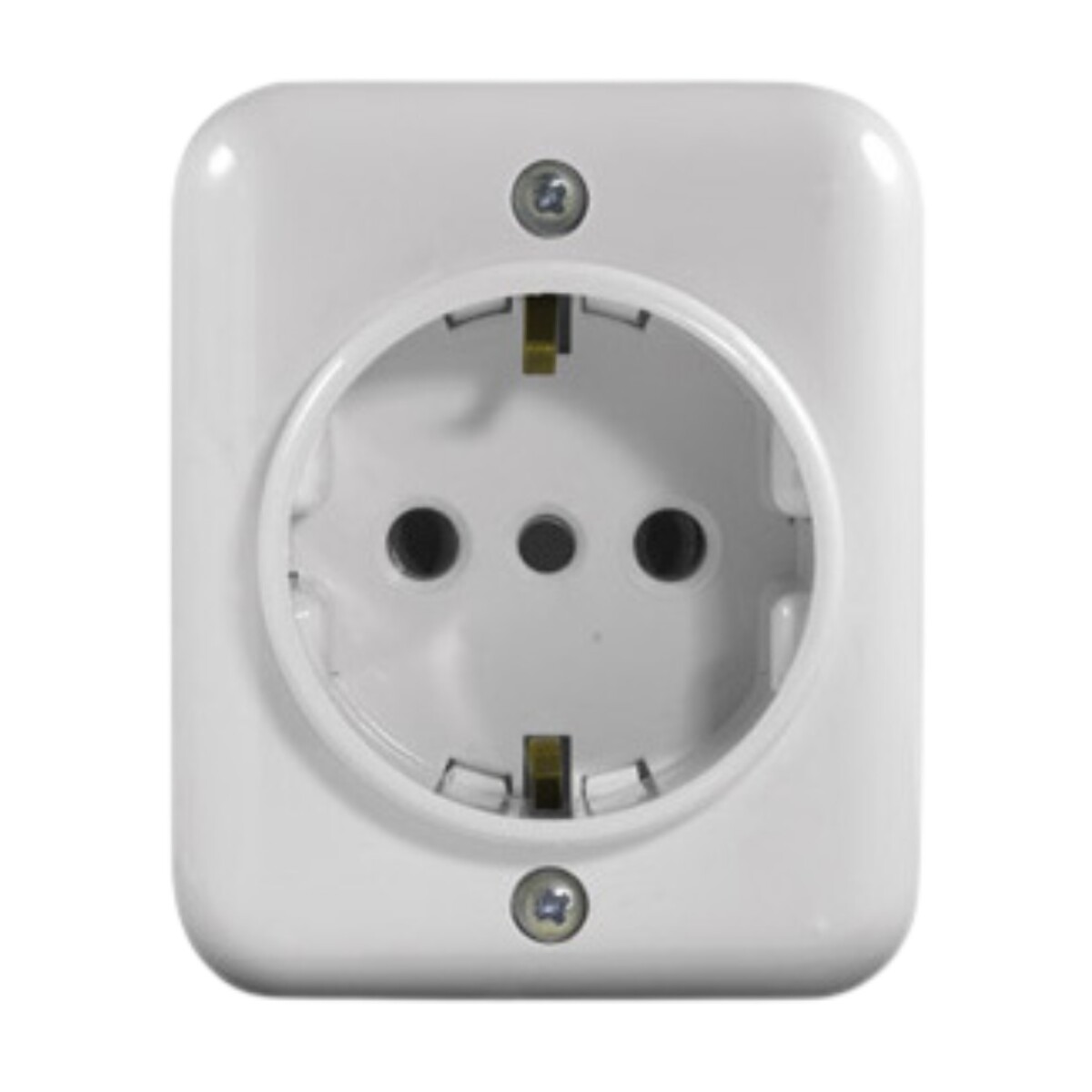 TOMA EXTERNA SCHUKO 2P+T C/ ROSETA BLANCO 