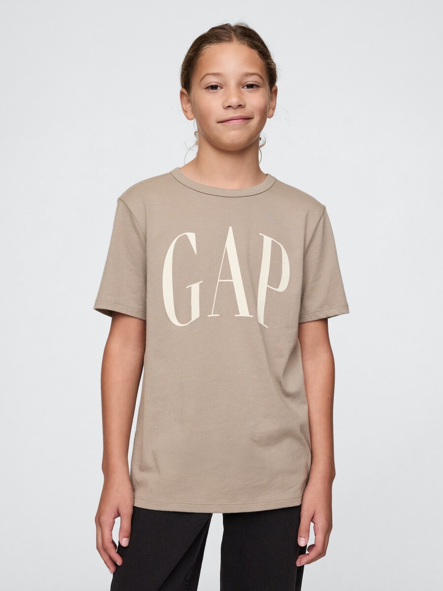 Remera Logo Gap Niño - Roasted Cashew 17-1105 