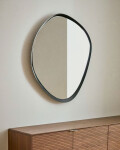 Espejo Tebel de metal negro 67,5 x 74,5 cm