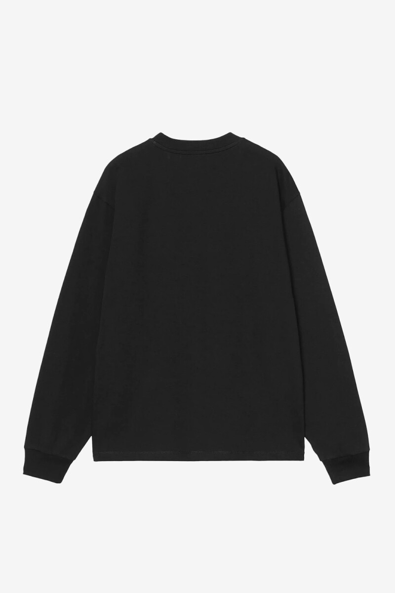 W' L/S HEART PATCH T-SHIRT Negro