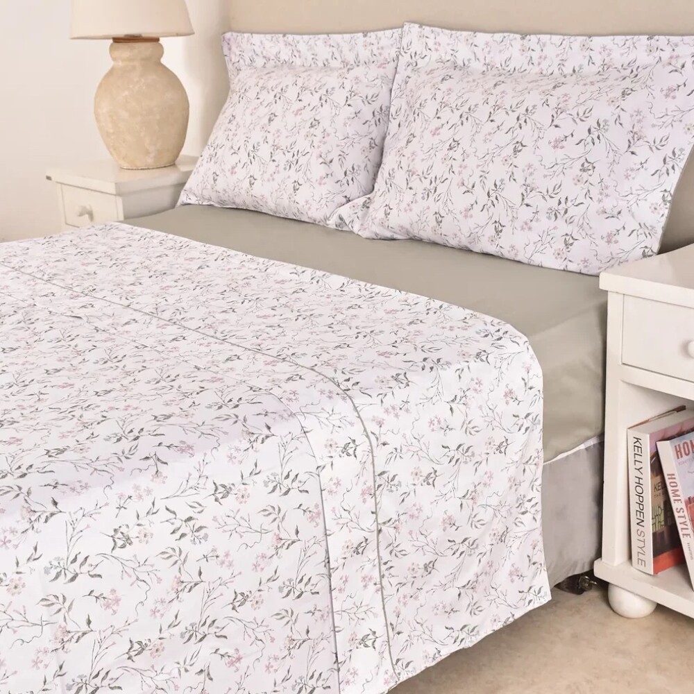 Sabana Finezza 400h Florcitas Rosa King