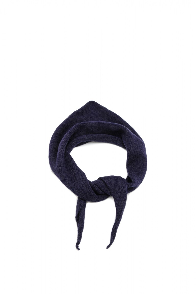 Bufanda Triangular Tejida - Azul 