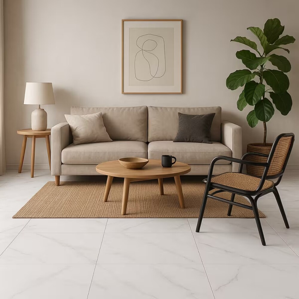 Cerámica Statuario 31x60 cm Mate Cerámica Statuario 31x60 Cm Mate