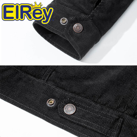 Campera Uzspace Pana Corderito Moda Hombre Urban Negro