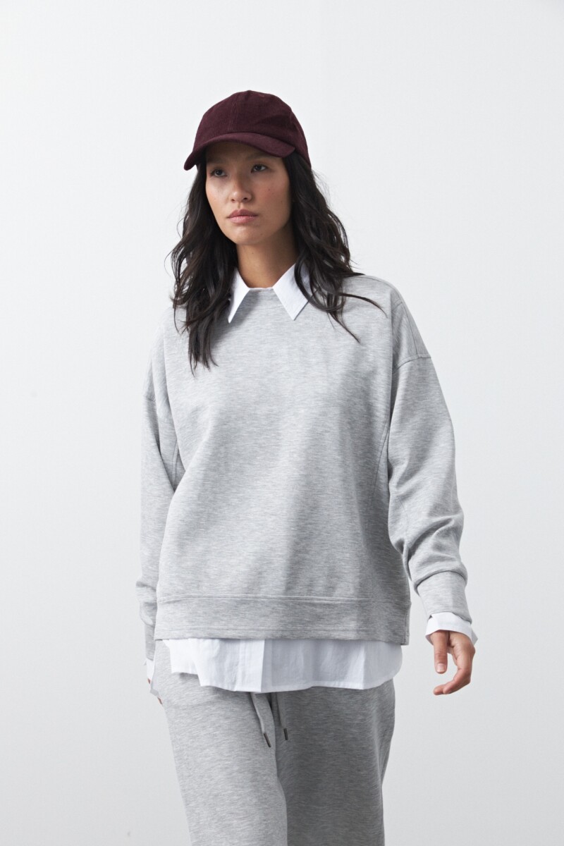 BUZO MERCADER Gris Melange