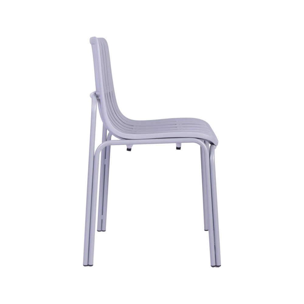 SILLA DE COMEDOR POLIPROPILENO GRIS LISA