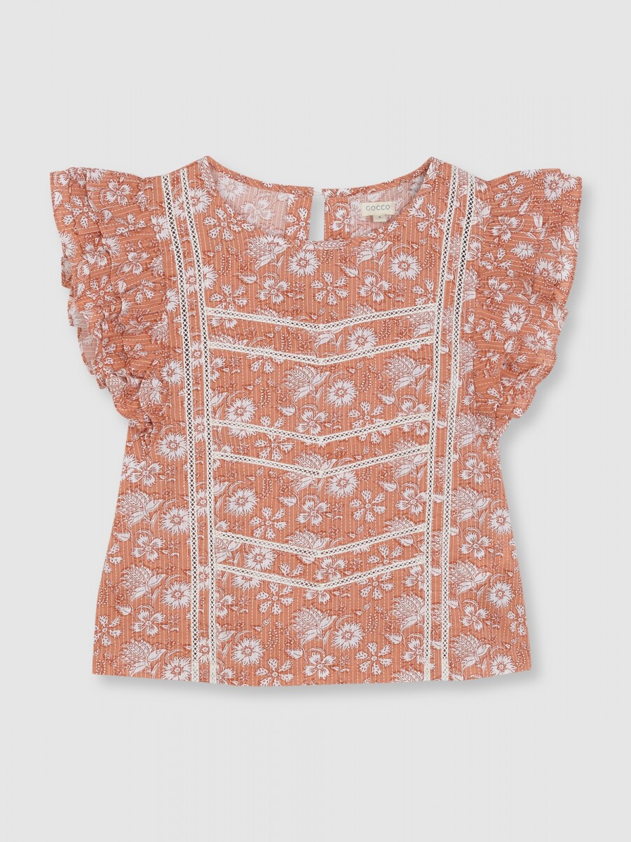 Blusa Flor India Gris
