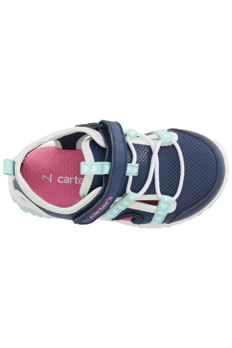 Sandalias con velcro, diseño corazones Sandalias con velcro, diseño corazones