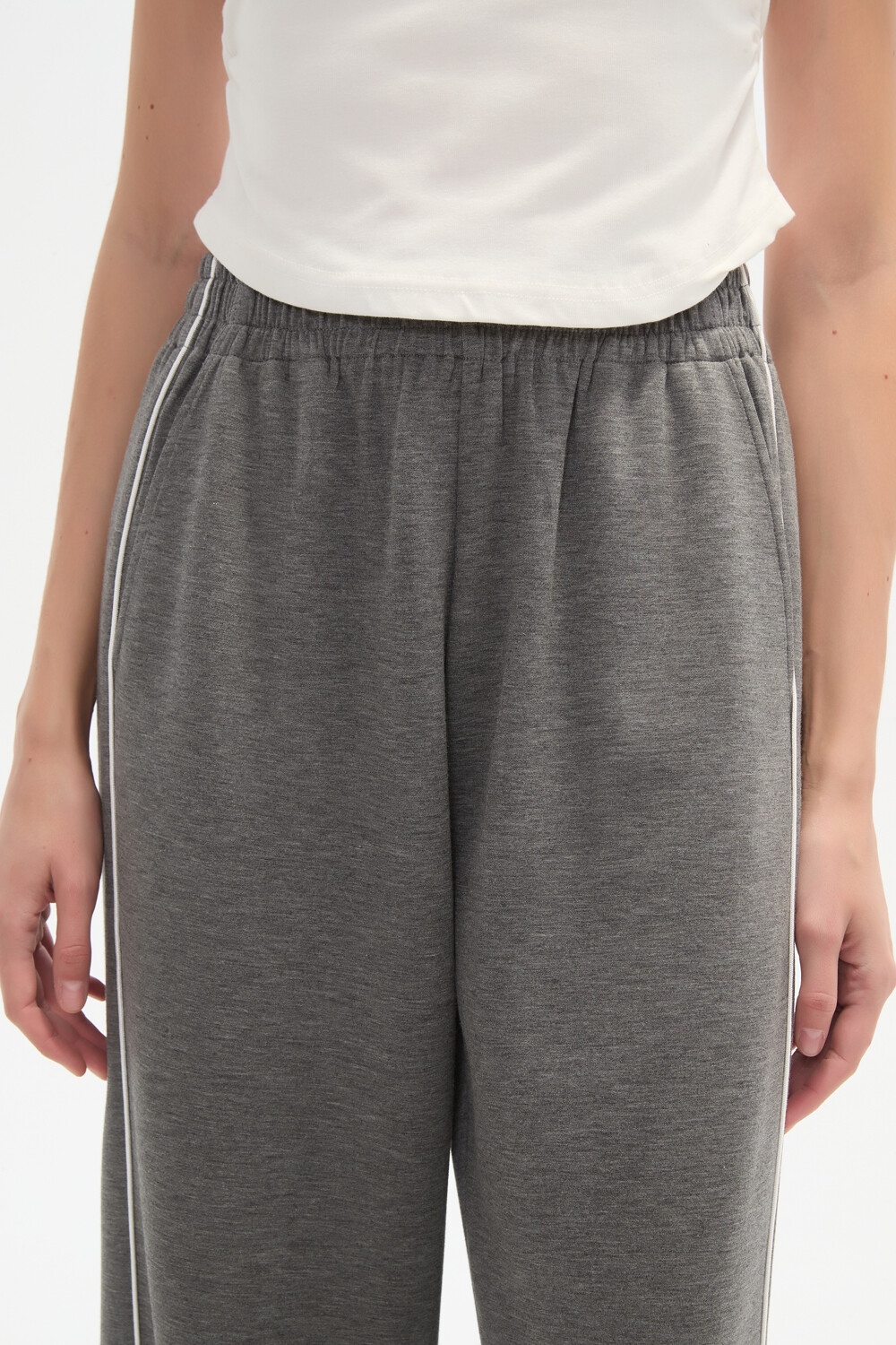 Pantalon Deportivo Bedmar Gris Melange Oscuro