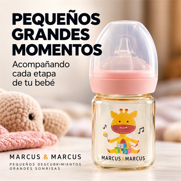 Biberón Mamadera Marcus & Marcus 180ml PPSU Anticólico Blanco 5
