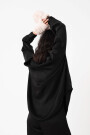 CAMISA DE TEJIDO ARRUGADO Negro