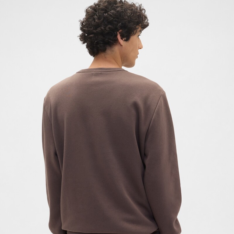 V-LW DB FLEECE NEW BROWN661