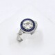 Anillo Platino, Brillante Y Zafiros Sintéticos Anillo Platino, Brillante Y Zafiros Sintéticos