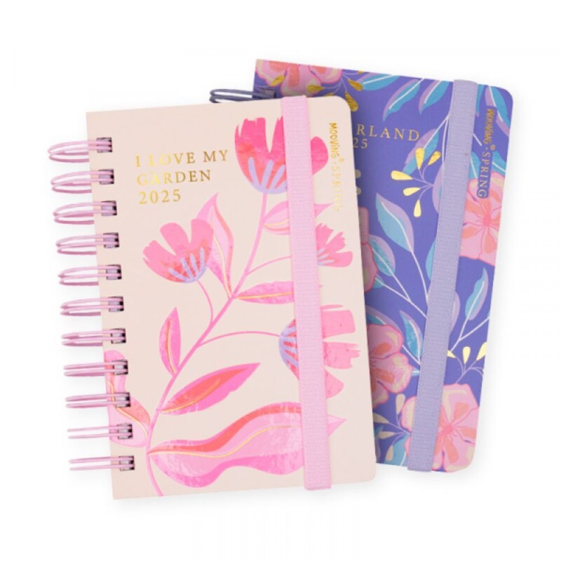 Agenda Spring Dia Por Pagina Con Espiral Mooving AGENDA MOOVING SPRING 2027 DIARIA CON ESPIRAL