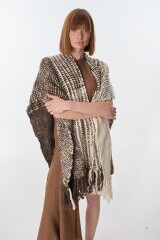 Ruana Cover Crudo/Marron