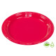 Plato Biodegradable 23cm x10Un Fucsia