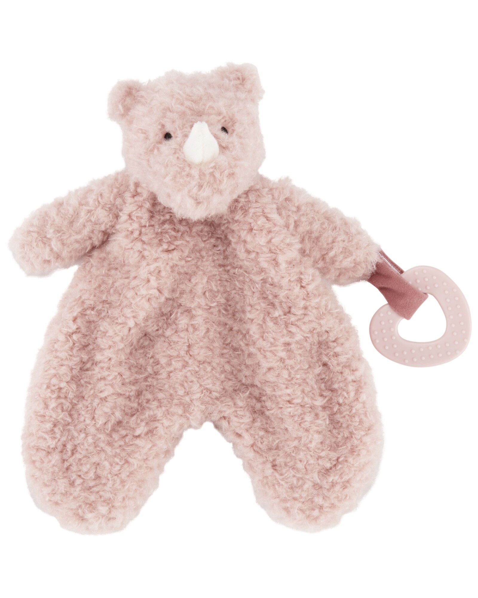 Peluche de apego rinoceronte, con lazo Sin color