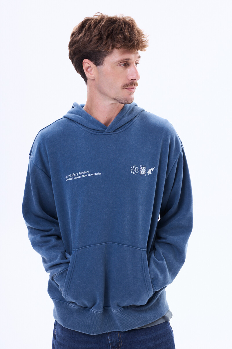 Buzo de felpa Cambados - Azul 