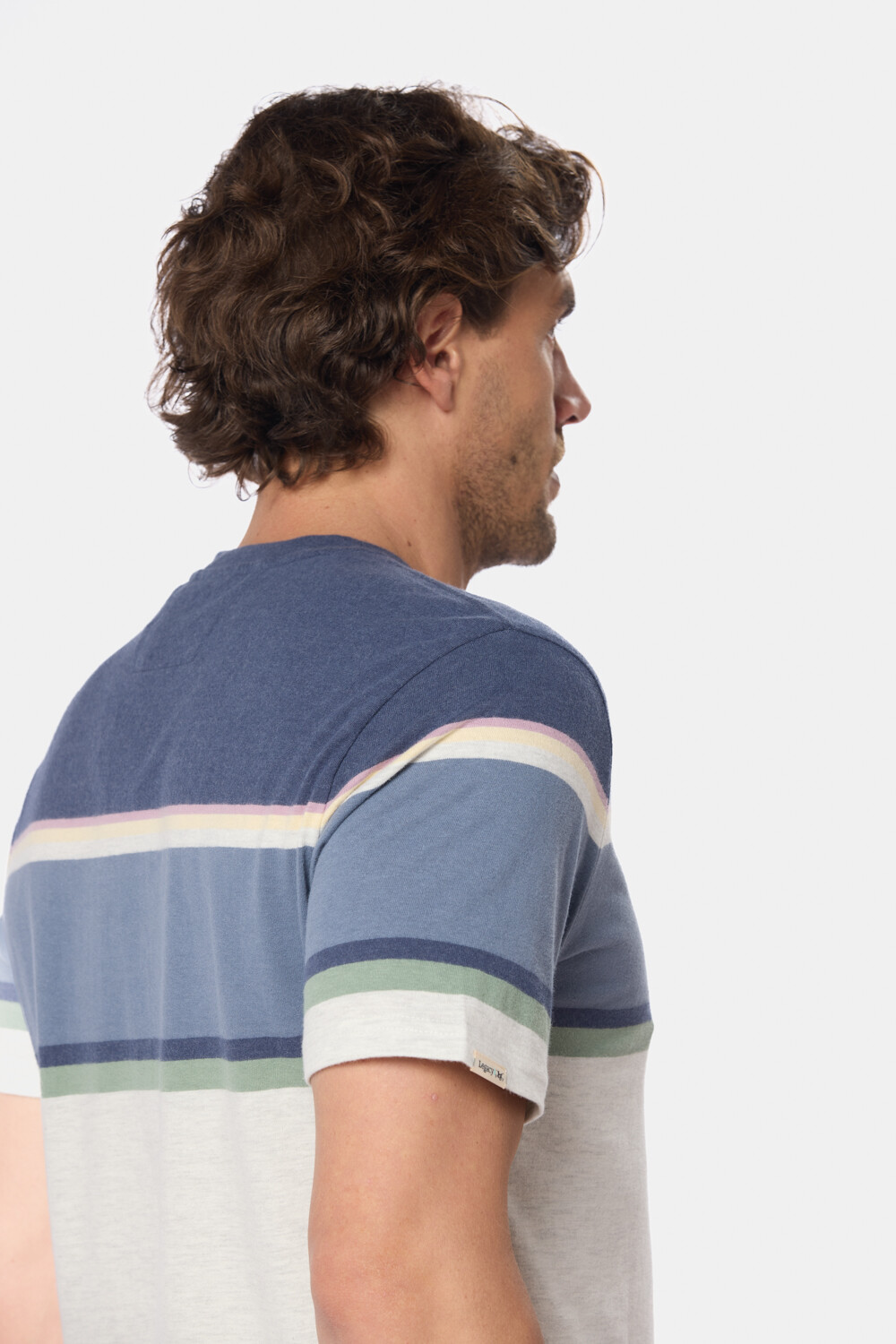 REMERA RAYADA Gris