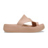 Sandalias Crocs Getaway Platform Toe Loop Mujer Pink Caramel