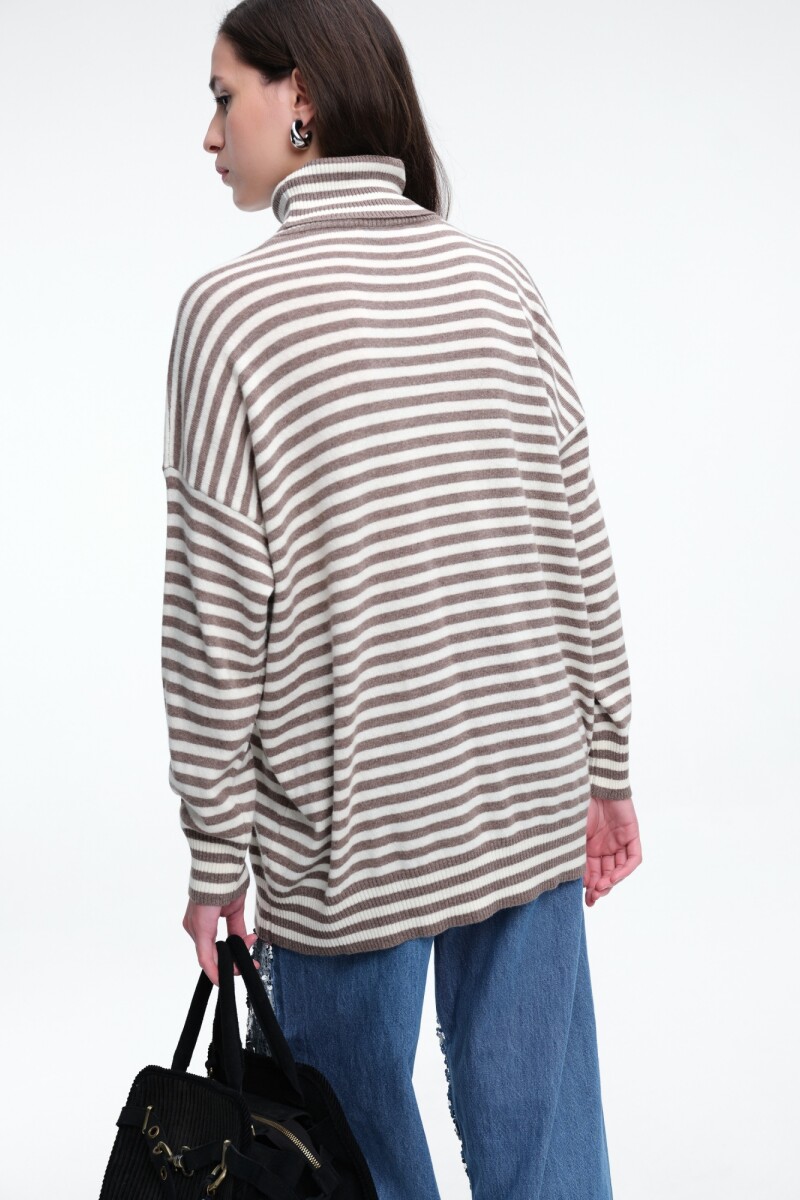 POLERA RAYAS Beige