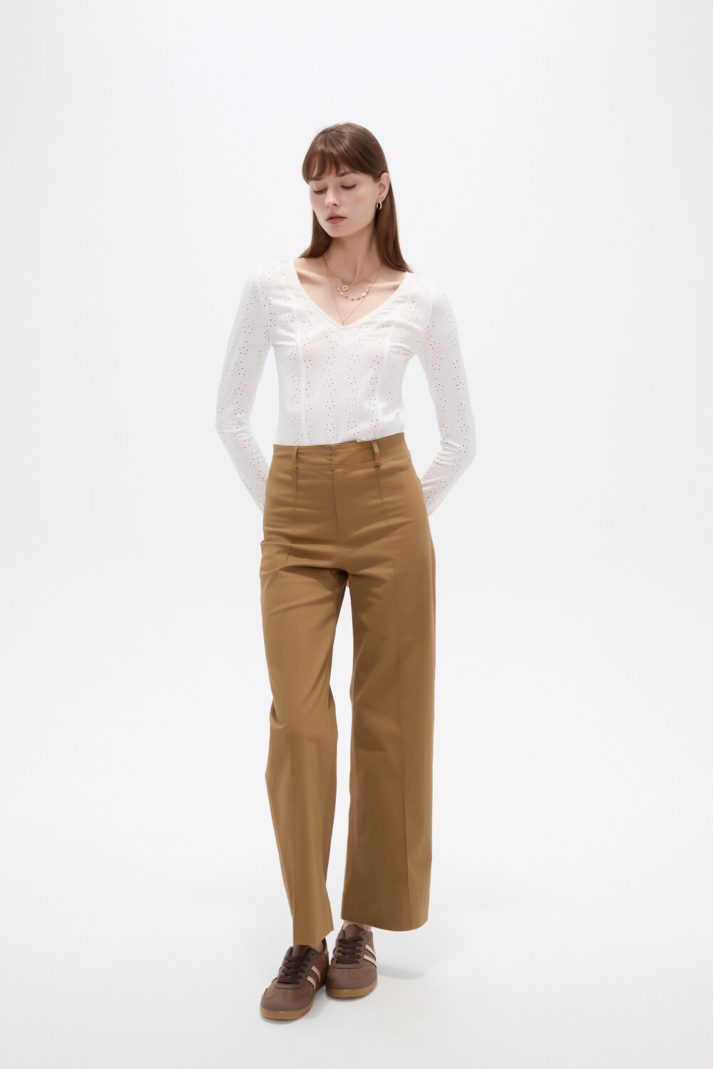 Pantalon Arvilo Beige Oscuro