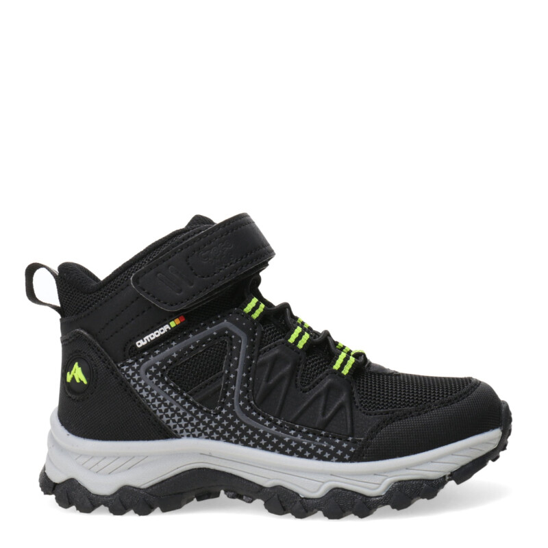 Botas de Niños Croco Kids MONTPELIER acordonada y con velcro Negro