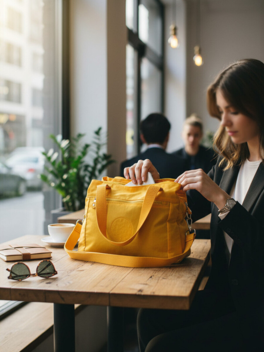 Bolso Tote Multifuncional - Amarillo 