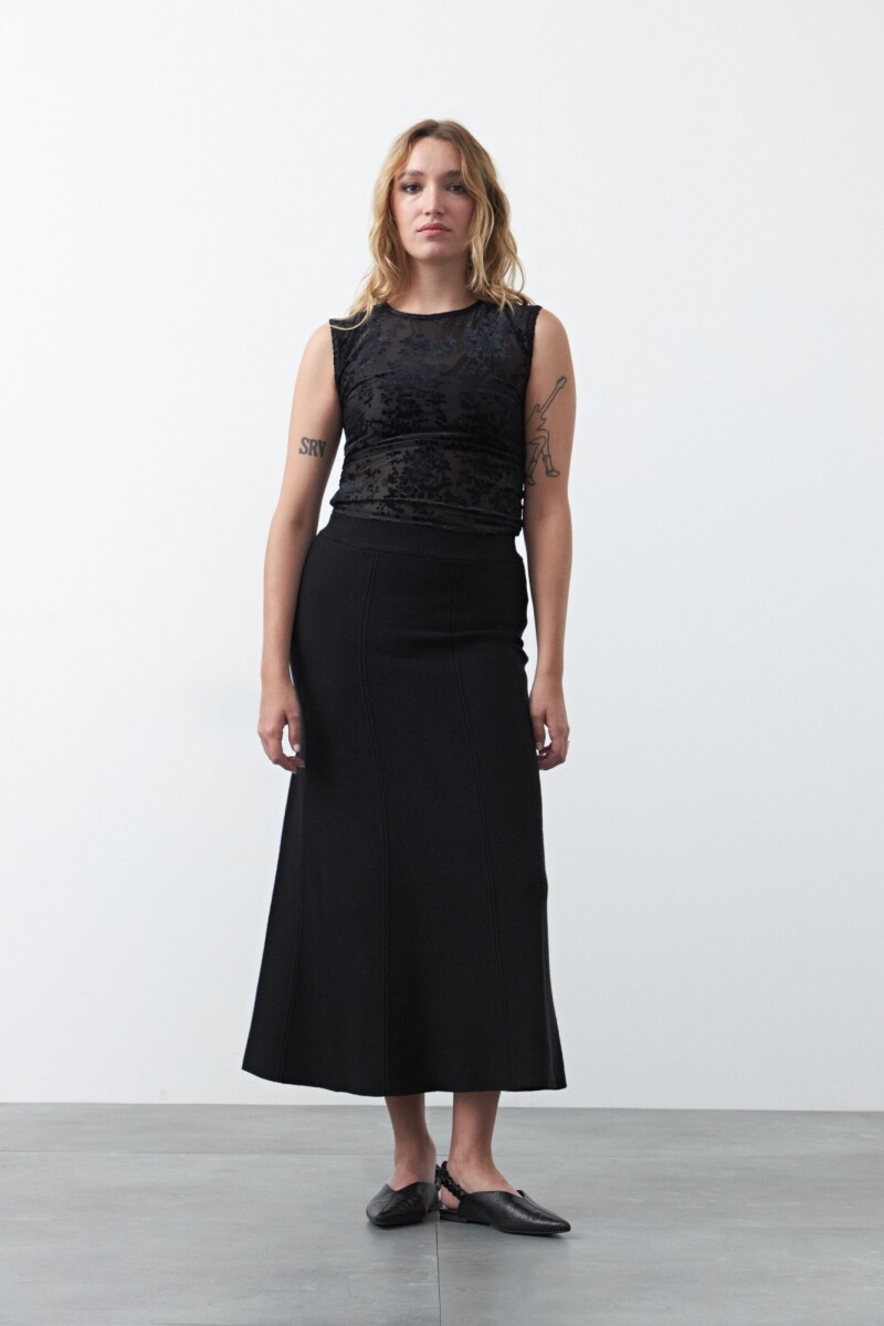 FALDA TRISTAN Negro