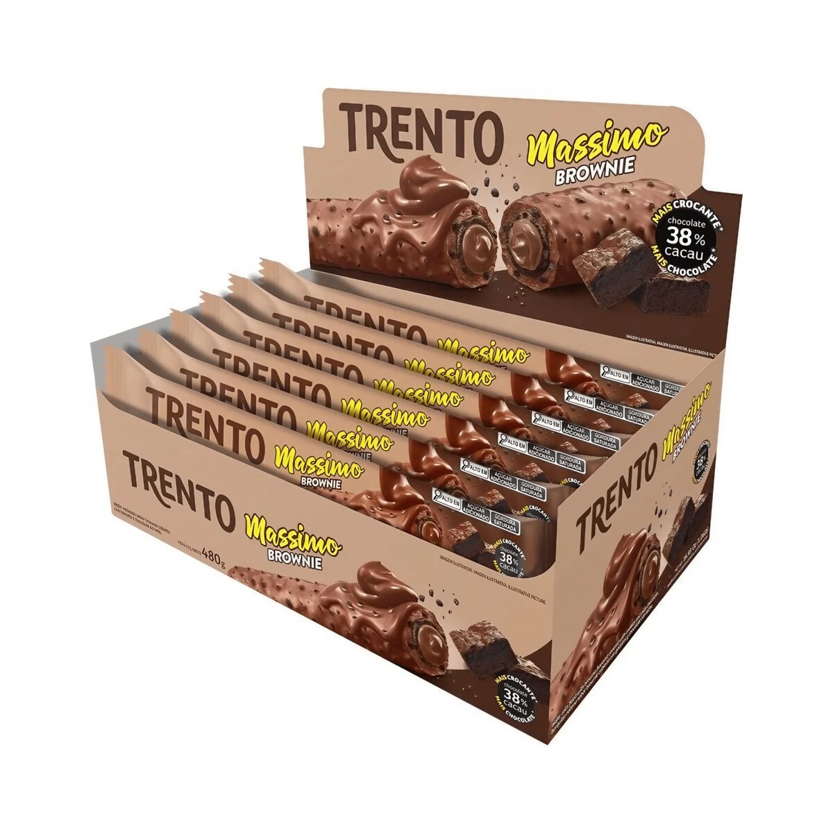 Barquillo Trento Rell x 16 - Massimo Brownie 
