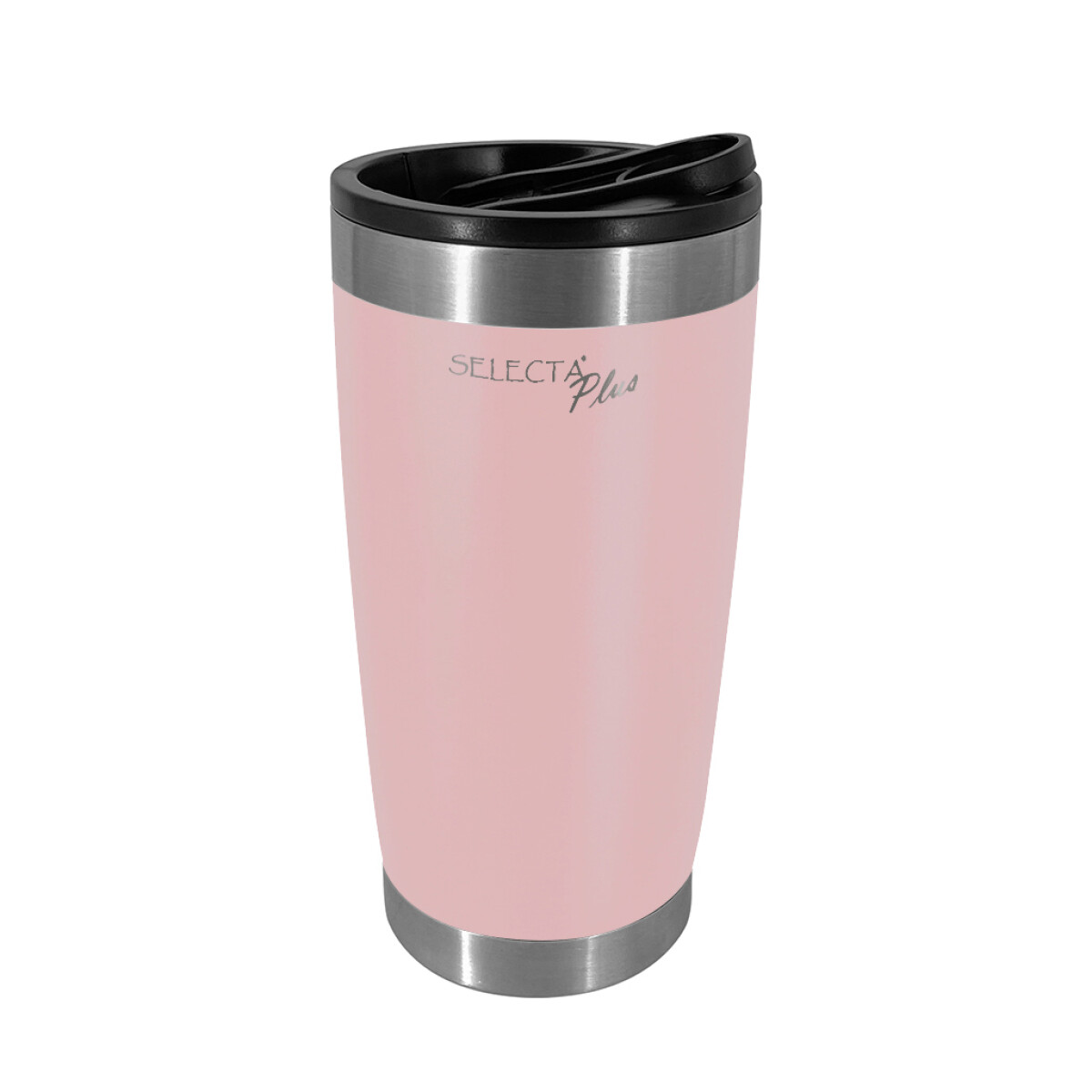 VASO TERMICO C/DESTAPADOR AC.INOX 560ML ROSA 