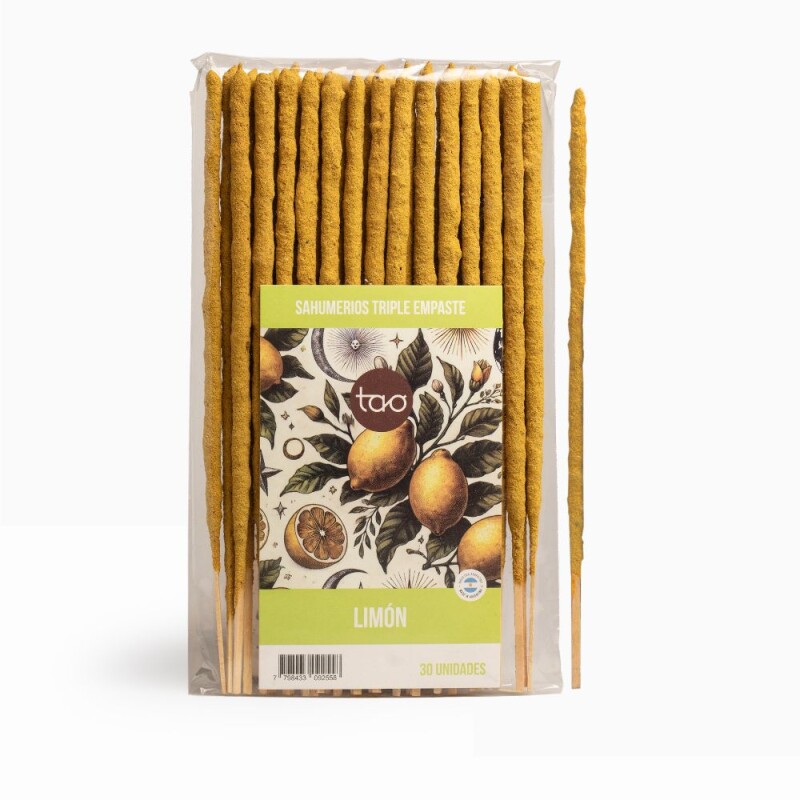 INCIENSO TAO TRIPLE EMPASTE SAGRADA MADRE X30 - PACK X2 Limón