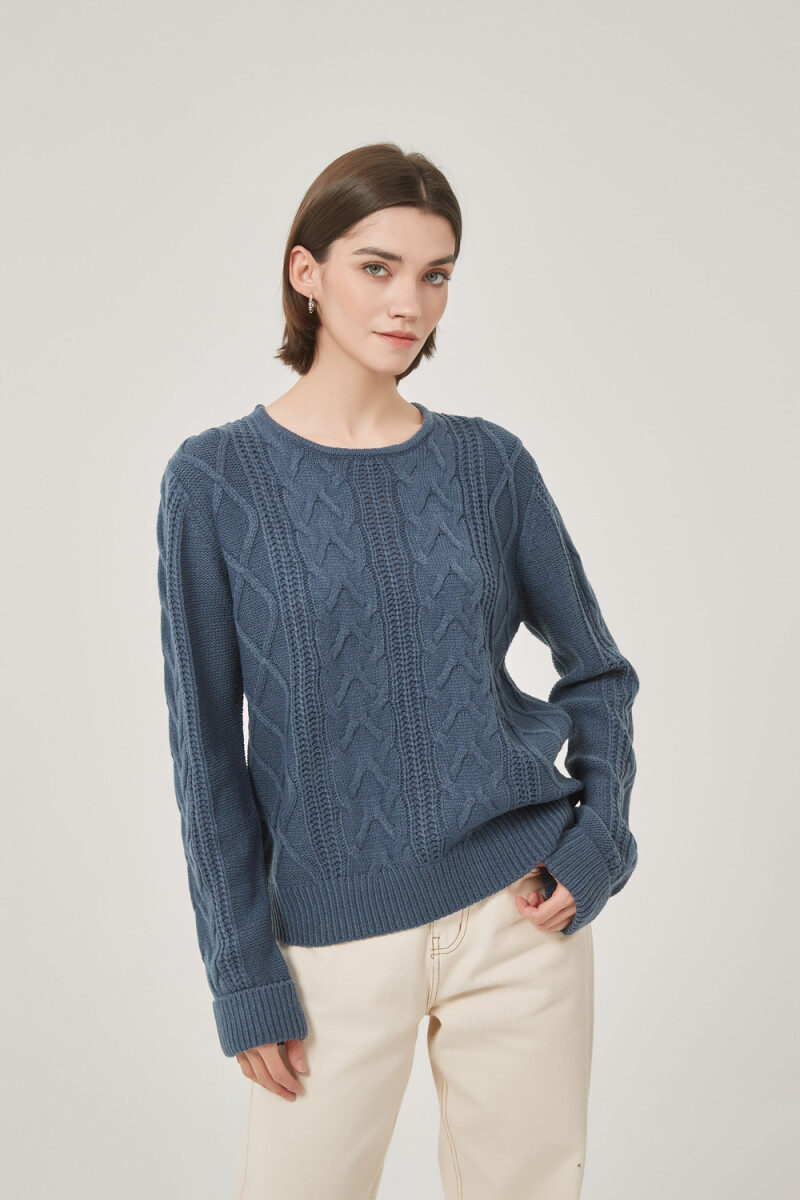 Sweater Focio - Azul Piedra 