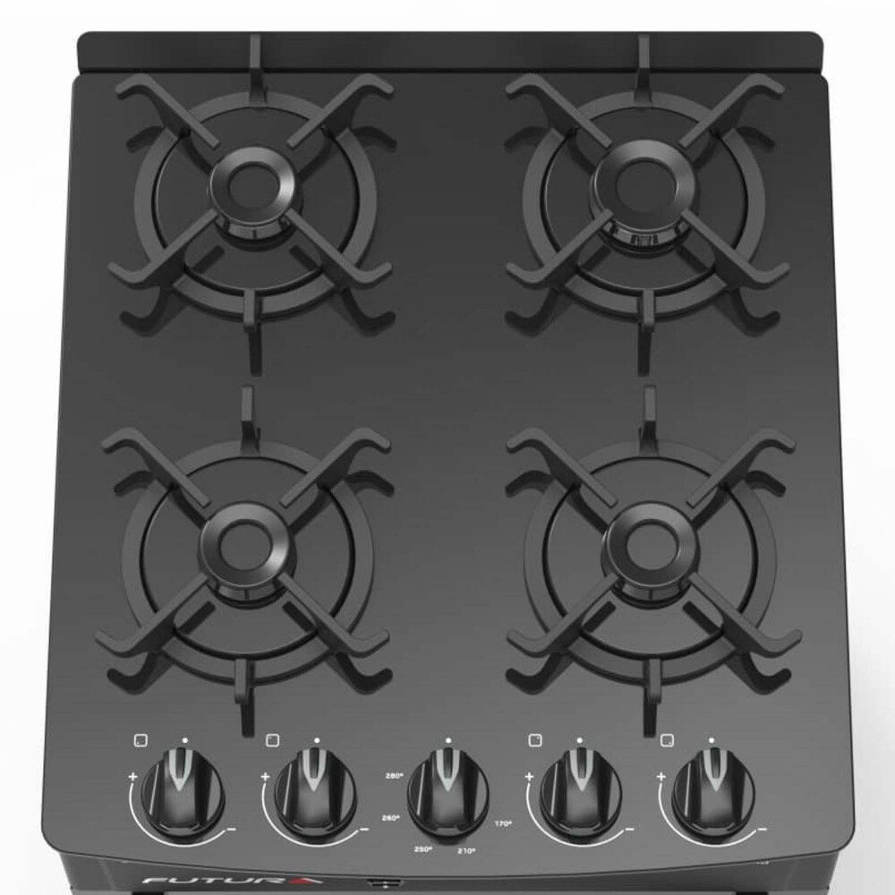 COCINA NEGRO GAS MASSIMA