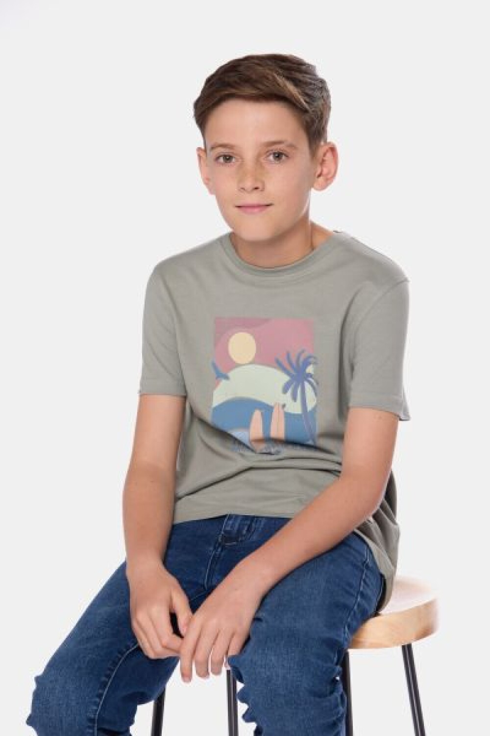 REMERA ESTAMPADA Verde