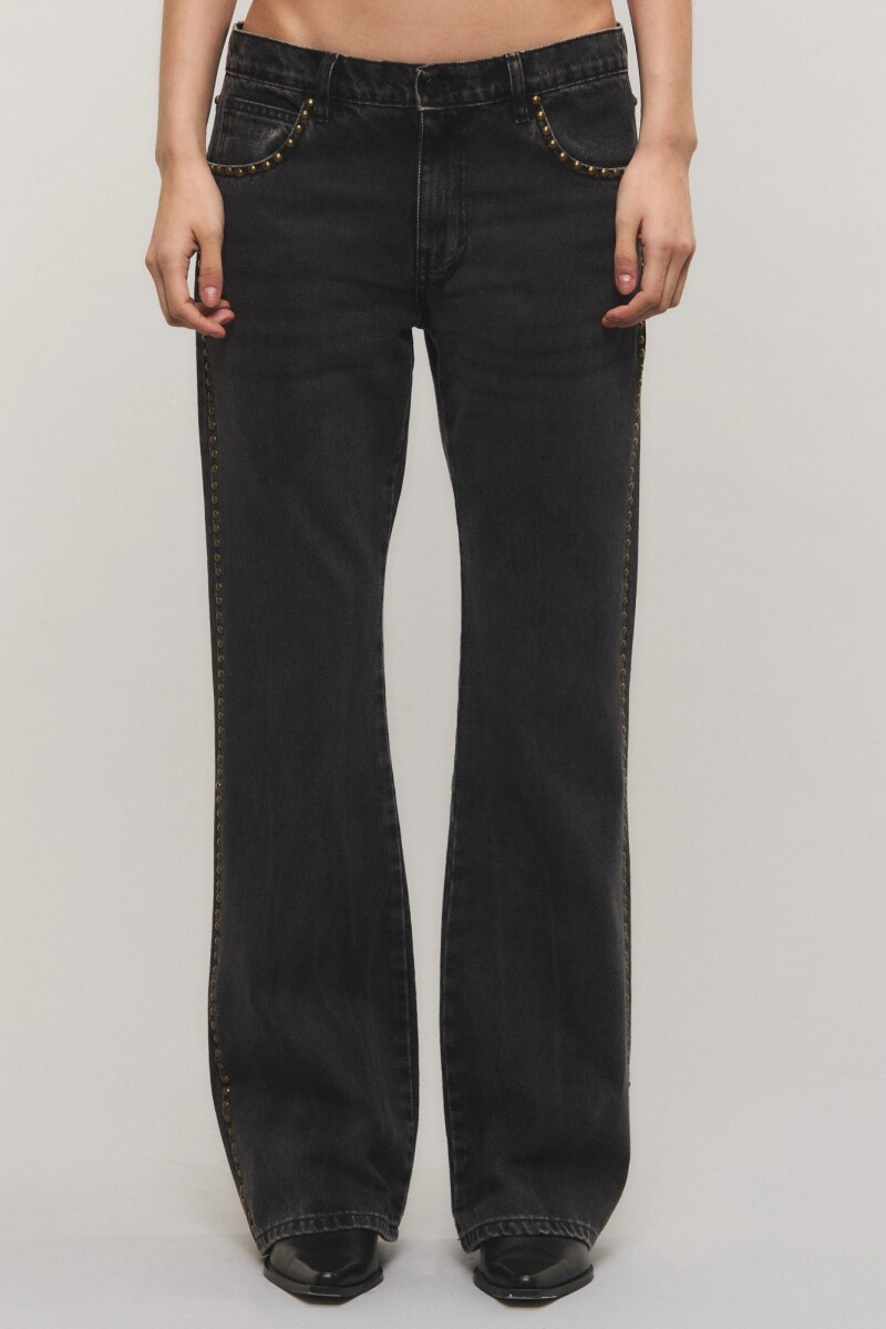 JEANS BOOTCUT MOSS BLACK CUSTO Negro