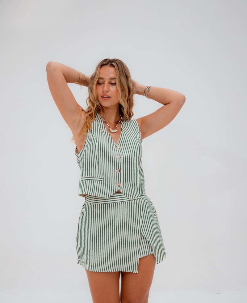 Conjunto Stripes verde