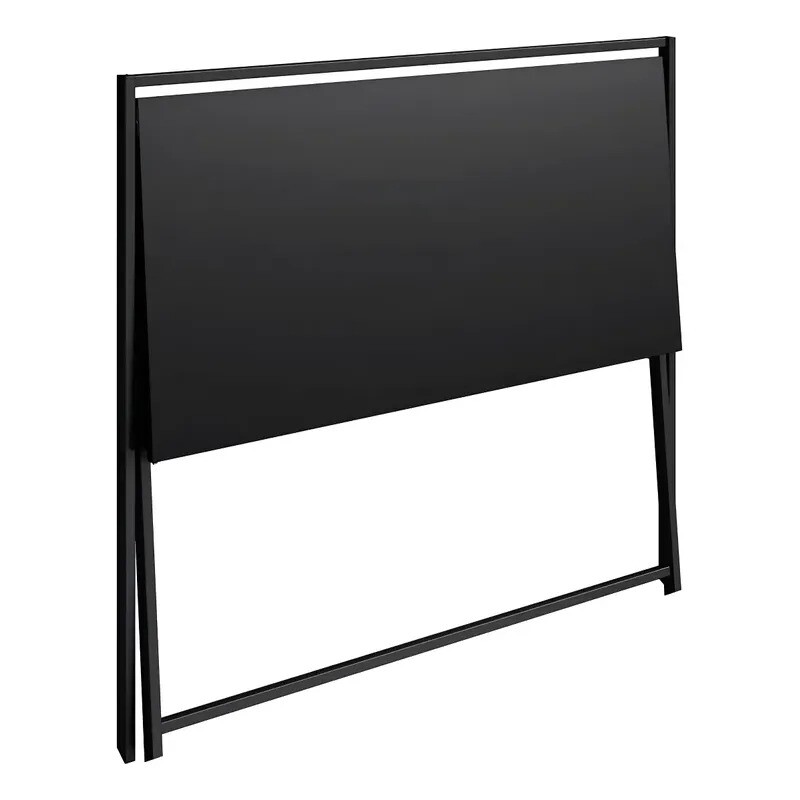 Escritorio Plegable color grafito y patas en metal color negro Escritorio Plegable color grafito y patas en metal color negro