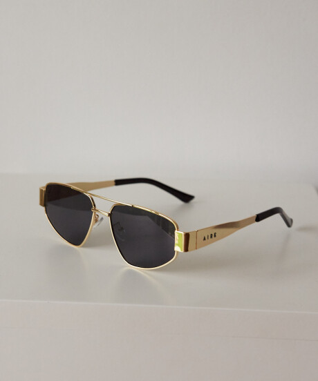 METAL TRIANGLE SUNNIES GOLD/BLACK