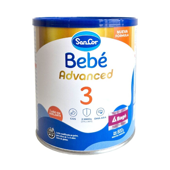 SANCOR BEBE ADVANCE 3 POLVO X 800 GR. única
