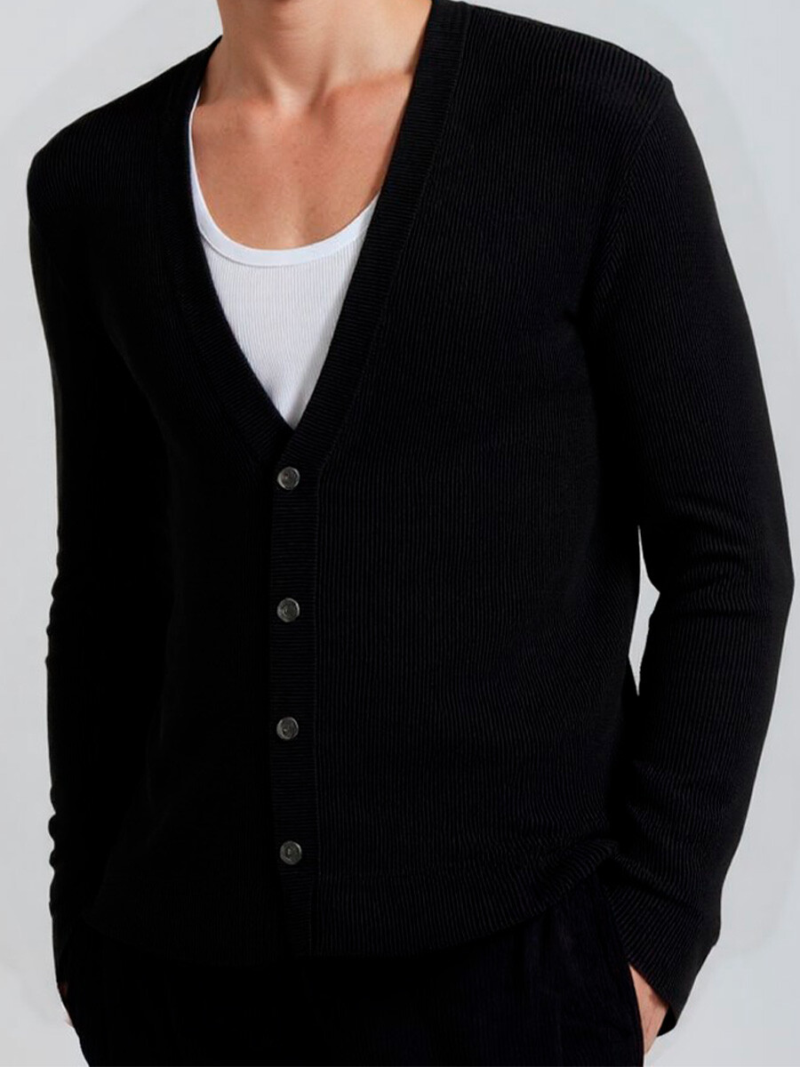 CARDIGAN ATAPE - Negro 