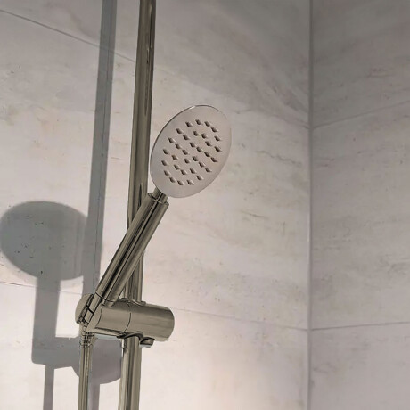 Griferia Ducha Exterior En Brushed Nickel - Serie Salemi GRIS-BRUSHED NICKEL