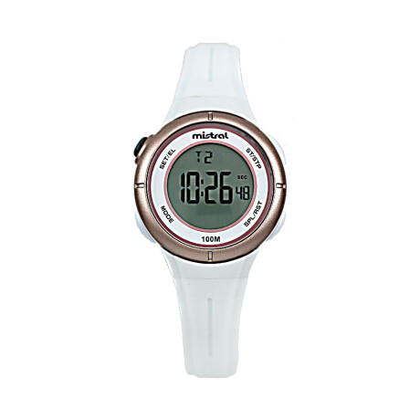 Reloj Mistral Deportivo Silicona Blanco. "Producto sin caja" 0